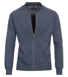 CASAMODA Strickjacke Dunkelblau/Grau