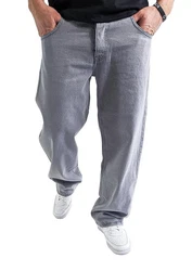DADA Supreme Loose-fit-Jeans Hose Companion Loose Fit Hellgrau/Grau/Blau