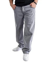 DADA Supreme Loose-fit-Jeans Hose Companion Loose Fit Hellgrau/Grau/Blau