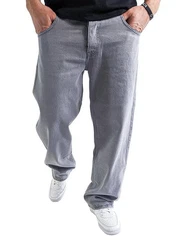 DADA Supreme Loose-fit-Jeans Hose Companion Loose Fit Hellgrau/Grau/Blau