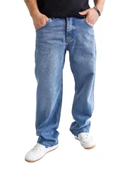 DADA Supreme Loose-fit-Jeans Hose Companion Loose Fit blau