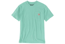 Carhartt Workwear Pocket Rundhalsshirt K87 103296 Grün/Hellgrün/Hellblau