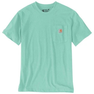 Carhartt Workwear Pocket Rundhalsshirt K87 103296 Grün/Hellgrün/Hellblau
