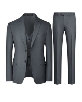 Allthemen Anzug Businessanzug Slim Fit Herren Dunkelblau/Dunkelgrau/Grau