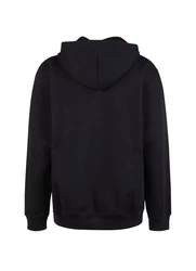 Cleptomanicx Hoodie Kapuzensweatshirt Boxy Hooded WTFISH Dunkelblau/Schwarz/Blau