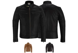 German Wear Lederjacke 502J Trend Schwarz