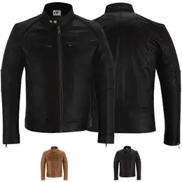 Lederjacke Trend502J Lederjacke Jacke aus Lamm Nappa Leder