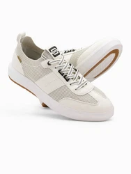 OMBRE Casual-Sneaker Herren Sneaker Creme/Khaki/Beige/Weiß