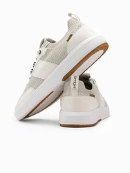 OMBRE Casual-Sneaker Herren Sneaker Creme/Khaki/Beige/Weiß