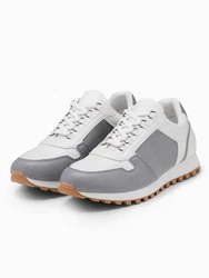 OMBRE Herren-Sneaker Grau/Hellgrau/Creme