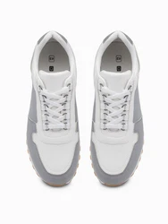 OMBRE Herren-Sneaker Grau/Hellgrau/Creme