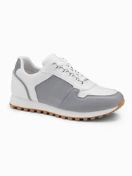 OMBRE Herren-Sneaker Grau/Hellgrau/Creme