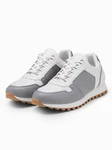 OMBRE Herren-Sneaker Grau/Hellgrau/Creme