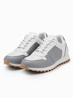 OMBRE Herren-Sneaker Grau/Hellgrau/Creme