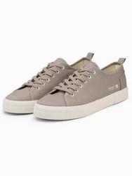 OMBRE Schnürschuhe Sneaker Braun/Beige/Grau/Lila