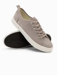 OMBRE Schnürschuhe Sneaker Braun/Beige/Grau/Lila