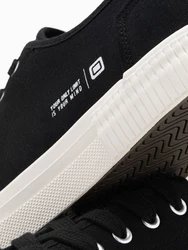 OMBRE Schnürschuhe Sneaker Schwarz/Creme