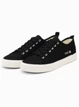 OMBRE Schnürschuhe Sneaker Schwarz/Creme