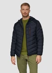 s.Oliver Allwetterjacke im Fabricmix mit Kontrast-Details Dunkelblau/Hellblau
