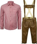 ALL THE GOOD Trachtenlederhose Herren Trachtenset Bayerische Oktoberfest (BLR01) BLR01