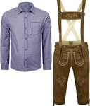 ALL THE GOOD Trachtenlederhose Herren Trachtenset Bayerische Oktoberfest (BLR01) BLR01