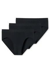 Schiesser Minislip 95/5 (3er-Pack) Schwarz/Dunkelblau