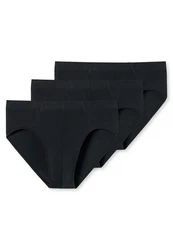 Schiesser Minislip 95/5 (3er-Pack) Schwarz/Dunkelblau