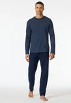 Schiesser Schlafanzug Casual Essentials Dunkelblau