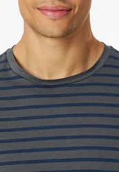 Schiesser Schlafanzug Casual Essentials Dunkelblau/Grau
