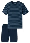 Schiesser Shorty Casual Essentials Dunkelblau/Blau