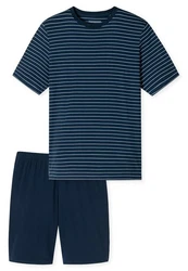 Schiesser Shorty Casual Essentials Dunkelblau/Blau