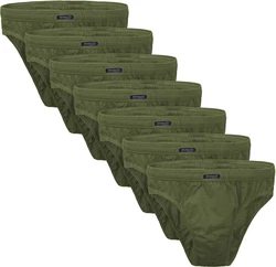 BRUBAKER Slip Herren Unterhose aus Baumwolle Dunkelgrün/Khaki