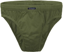 BRUBAKER Slip Herren Unterhose aus Baumwolle Dunkelgrün/Khaki