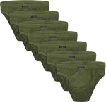 BRUBAKER Slip Herren Unterhose aus Baumwolle Dunkelgrün/Khaki