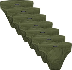 BRUBAKER Slip Herren Unterhose aus Baumwolle Dunkelgrün/Khaki