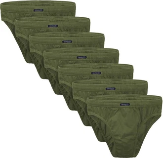 BRUBAKER Slip Herren Unterhose aus Baumwolle Dunkelgrün/Khaki