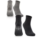 OCCULTO Basicsocken Herren Stoppersocken Modell Andi Schwarz/Dunkelgrau/Grau