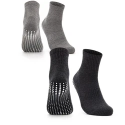 OCCULTO Basicsocken Herren Stoppersocken Modell Andi Schwarz/Dunkelgrau/Grau