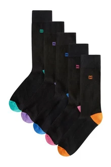Next Socken mit gepolsterter Sohle Schwarz/Mischfarben Next Socken mit gepolsterter Sohle Schwarz/Mischfarben