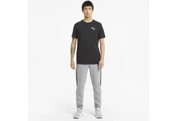 PUMA T-Shirt Active Herren Schwarz/Dunkelgrau/Grau