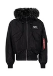 Alpha Industries Winterjacke Men Bomber Jackets Hooded Custom 45/P Schwarz