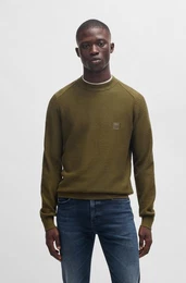 Strickpullover Anion_S mit BOSS-Badge