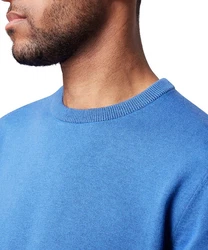 Pierre Cardin Strickpullover Rundhals Dunkelblau/Blau/Hellblau