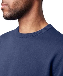 Pierre Cardin Strickpullover Rundhals Dunkelblau/Blau