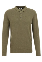 WE Fashion Poloshirt Dunkelgrün/Khaki