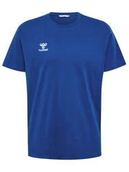hummel T-Shirt Rundhalsausschnitt gesticktes Logo Regular fit (7924) Blau (7924)