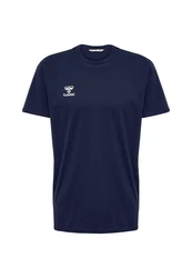 hummel T-Shirt Rundhalsausschnitt gesticktes Logo Regular fit (7924) Blau (7924)