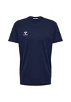 hummel T-Shirt Rundhalsausschnitt gesticktes Logo Regular fit (7924) Blau (7924)