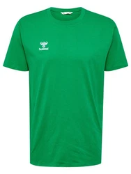 hummel T-Shirt Rundhalsausschnitt gesticktes Logo Regular fit (7924) Grün (7924)