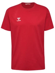 hummel T-Shirt Rundhalsausschnitt gesticktes Logo Regular fit (7924) Rot (7924)